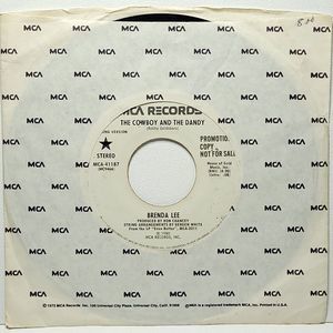 Brenda Lee Promo Vinyl 45 The Cowboy And The Dandy on MCA VG Country